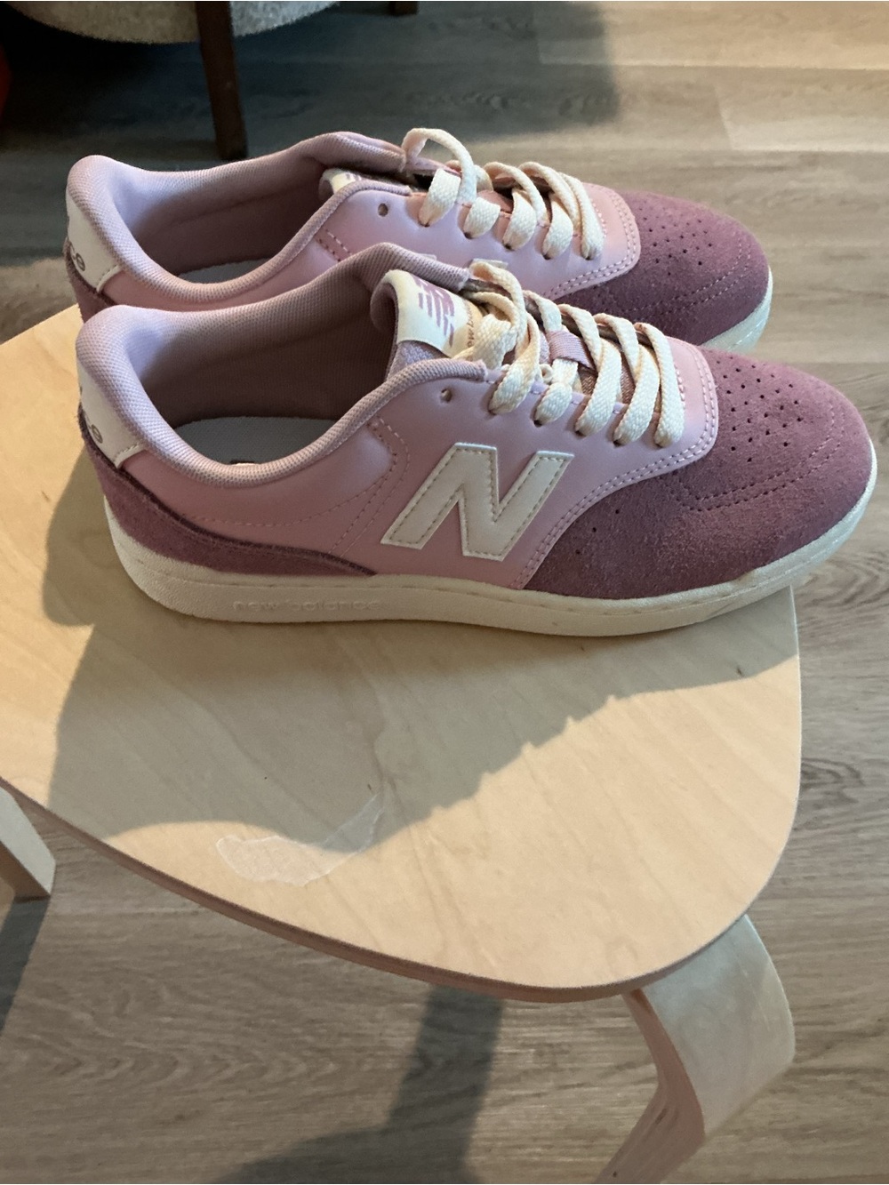 New Balance BBW80 Pink Suede Low-Top Sneakers